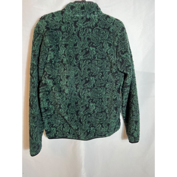 NWT BP. High Pile Fleece Jacket in Black Green Dancing Paisley - Picture 3 of 4